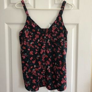 Something Navy Rosebud Tank XS